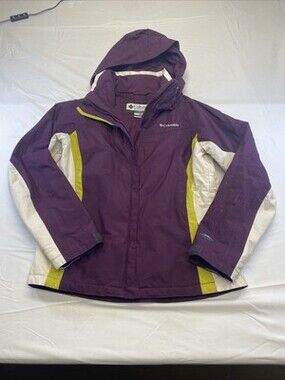 Columbia  Women's Winter Jacket  Size Large! Purple/White